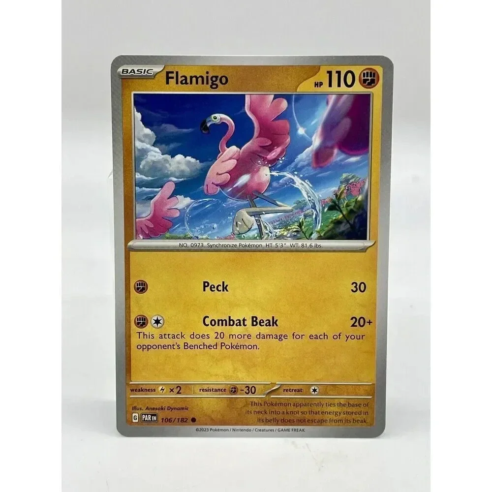 Flamigo 106/182 Scarlet & Violet Paradox Rift Pokemon TCG Non Holo Mint Unplayed